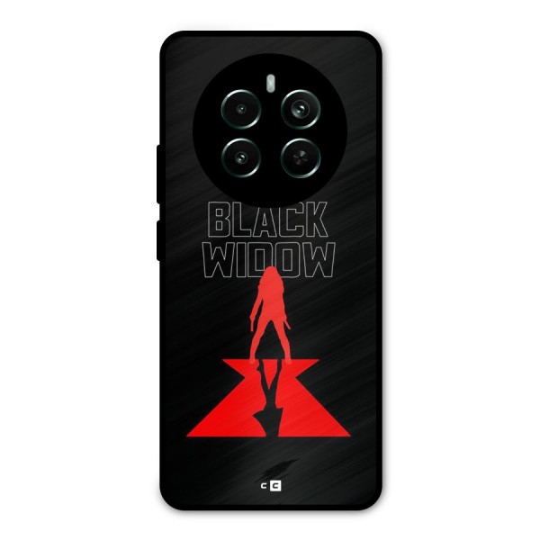 Black Widow Metal Back Case for Realme 12 Plus