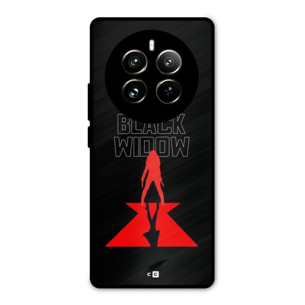 Black Widow Metal Back Case for Realme 12 Pro