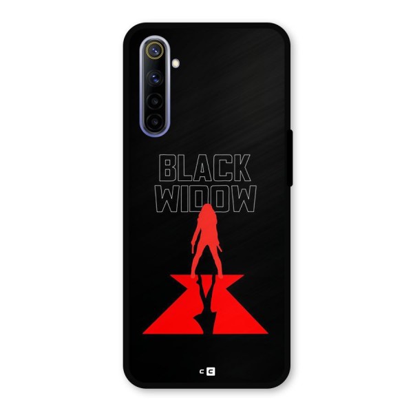 Black Widow Metal Back Case for Realme 6