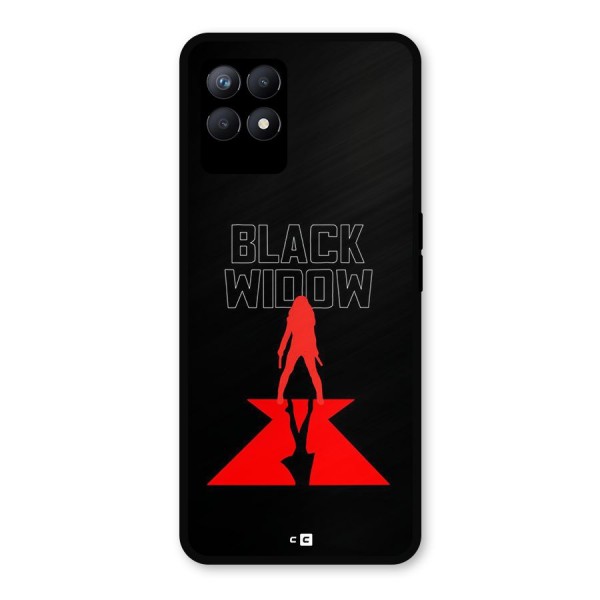 Black Widow Metal Back Case for Realme 8i