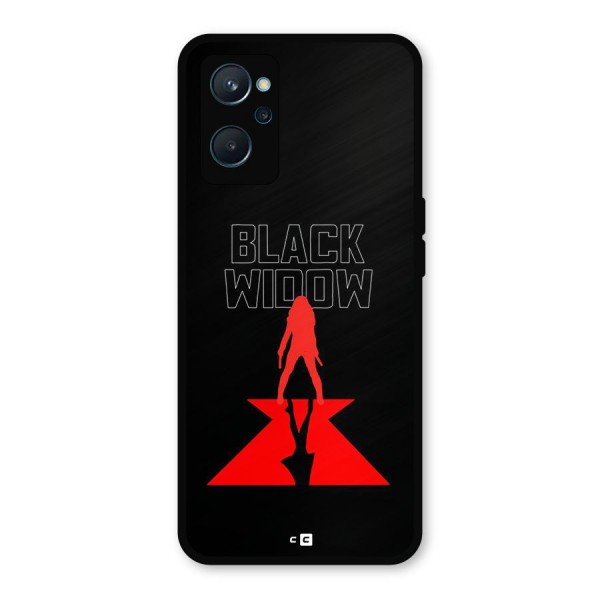 Black Widow Metal Back Case for Realme 9i