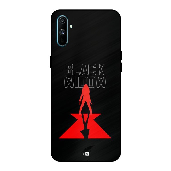 Black Widow Metal Back Case for Realme C3