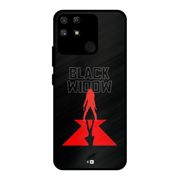 Black Widow Metal Back Case for Realme Narzo 50A