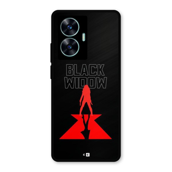 Black Widow Metal Back Case for Realme Narzo N55