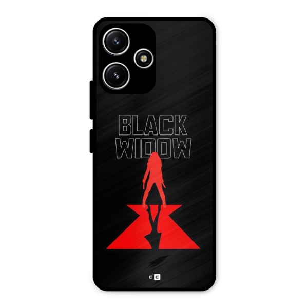 Black Widow Metal Back Case for Redmi 12 5G