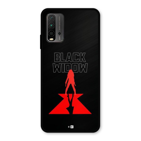 Black Widow Metal Back Case for Redmi 9 Power