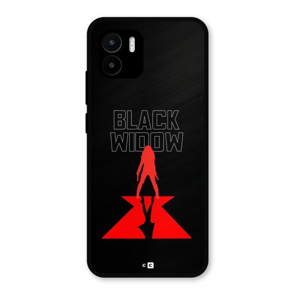 Black Widow Metal Back Case for Redmi A2