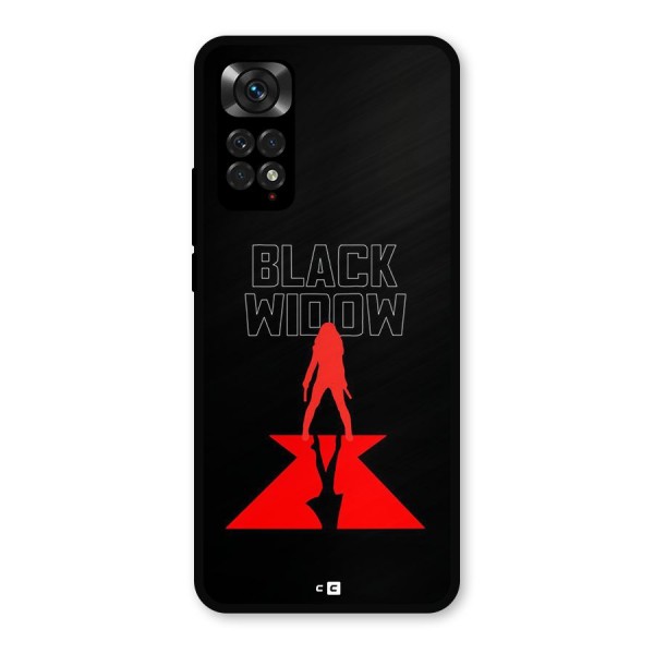 Black Widow Metal Back Case for Redmi Note 11