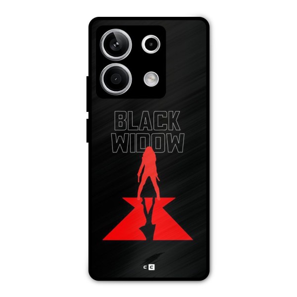 Black Widow Metal Back Case for Redmi Note 13 5G