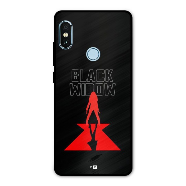 Black Widow Metal Back Case for Redmi Note 5 Pro