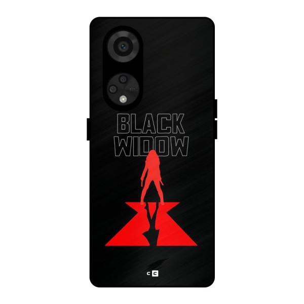 Black Widow Metal Back Case for Reno8 T 5G