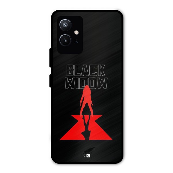 Black Widow Metal Back Case for Vivo T1 5G