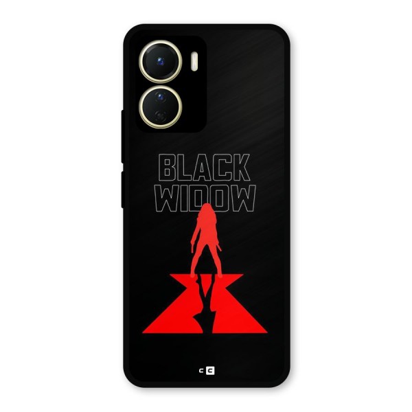 Black Widow Metal Back Case for Vivo T2x