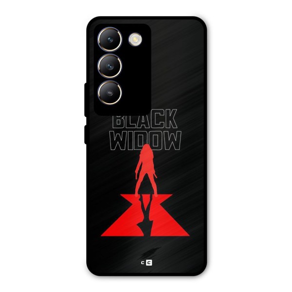 Black Widow Metal Back Case for Vivo T3 5G