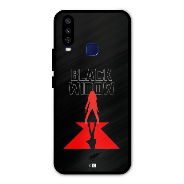 Black Widow Metal Back Case for Vivo V17