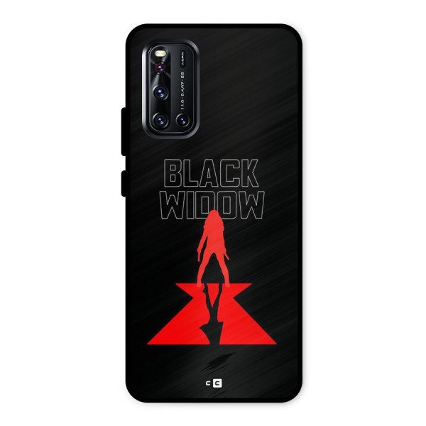 Black Widow Metal Back Case for Vivo V19