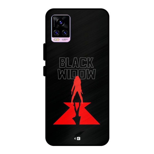 Black Widow Metal Back Case for Vivo V20 Pro