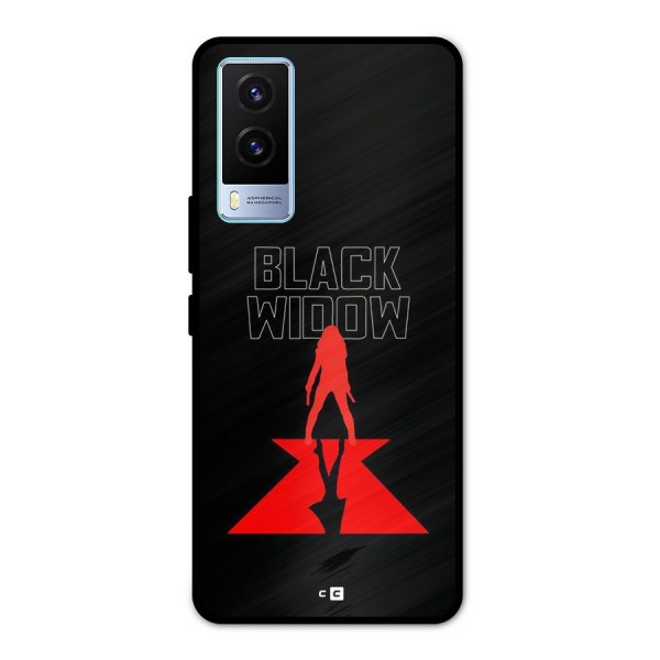 Black Widow Metal Back Case for Vivo V21e 5G