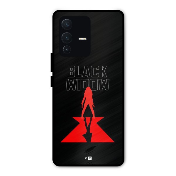 Black Widow Metal Back Case for Vivo V23 Pro