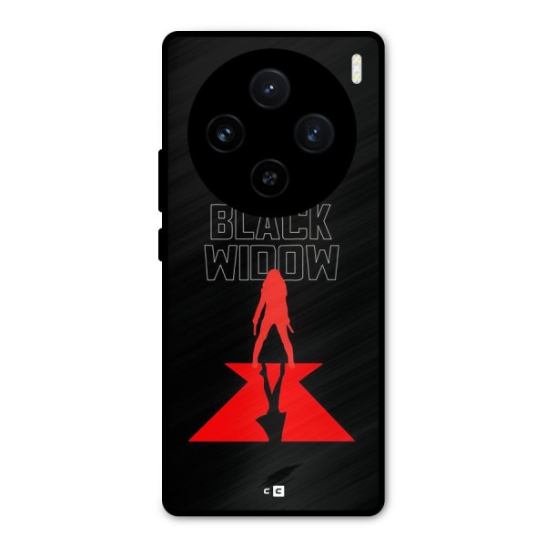 Black Widow Metal Back Case for Vivo X100