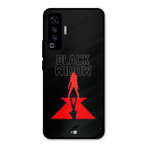 Black Widow Metal Back Case for Vivo X50