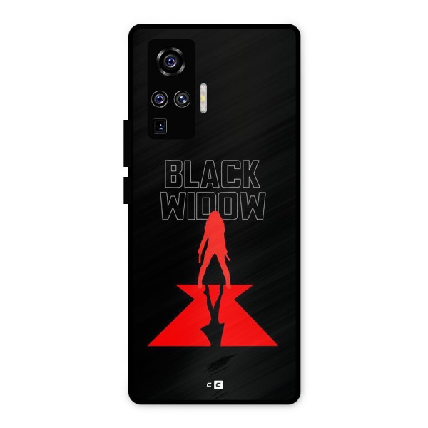 Black Widow Metal Back Case for Vivo X50 Pro