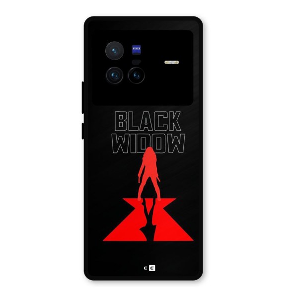 Black Widow Metal Back Case for Vivo X80