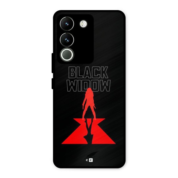 Black Widow Metal Back Case for Vivo Y200