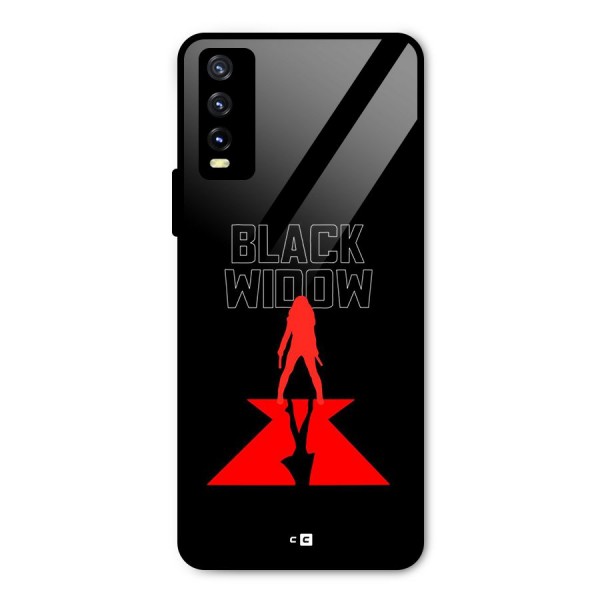 Black Widow Metal Back Case for Vivo Y20 2021