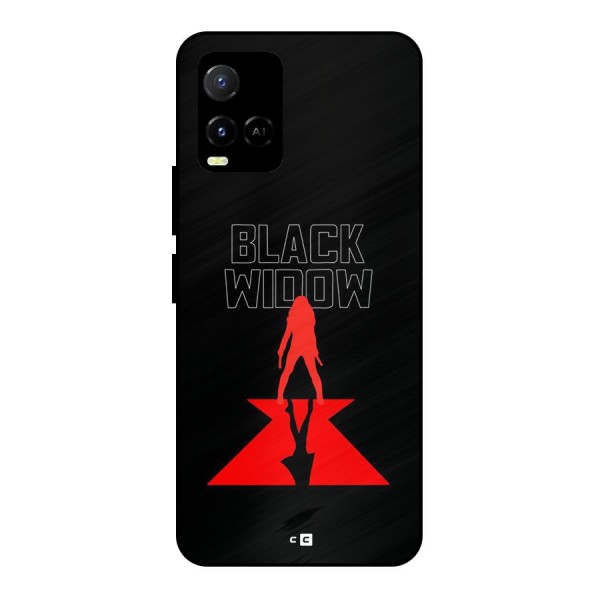 Black Widow Metal Back Case for Vivo Y21