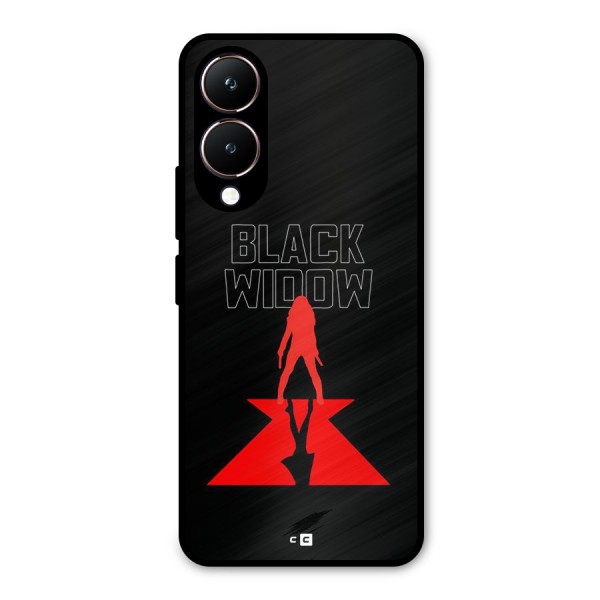 Black Widow Metal Back Case for Vivo Y28