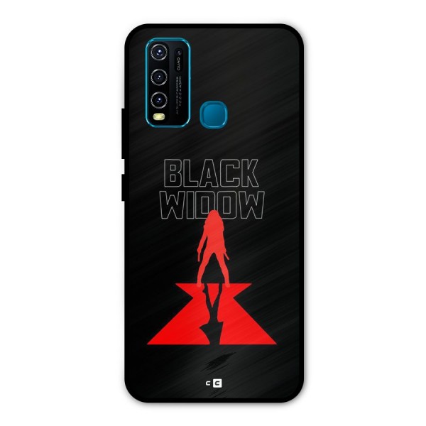 Black Widow Metal Back Case for Vivo Y30