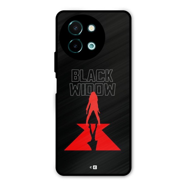 Black Widow Metal Back Case for Vivo Y58