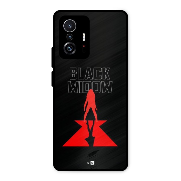 Black Widow Metal Back Case for Xiaomi 11T Pro