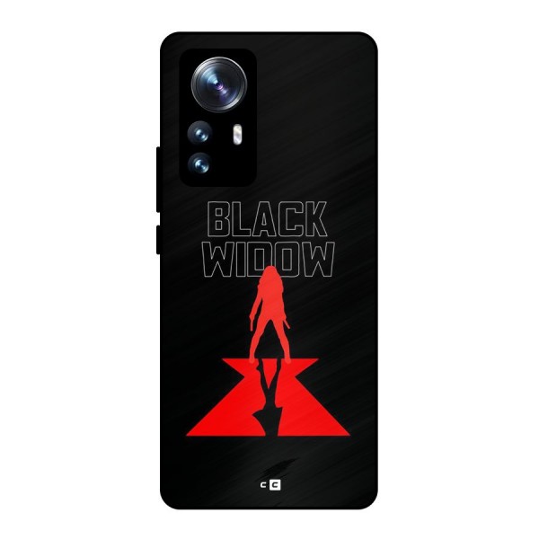 Black Widow Metal Back Case for Xiaomi 12 Pro