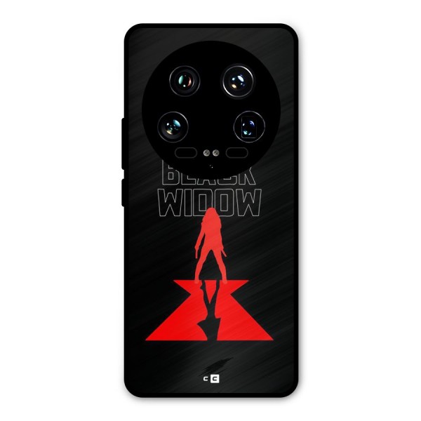 Black Widow Metal Back Case for Xiaomi 14 Ultra