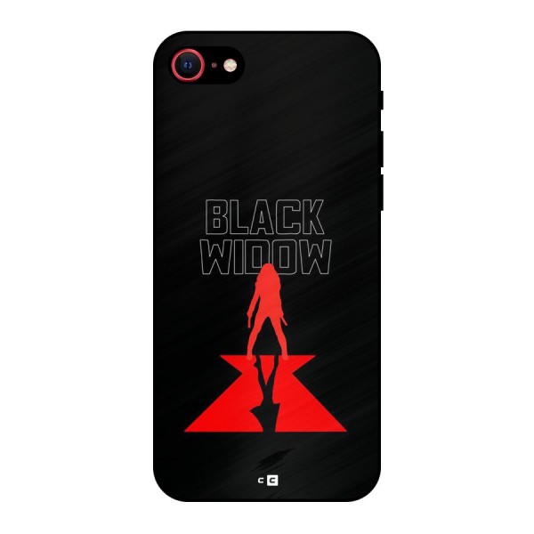 Black Widow Metal Back Case for iPhone 7