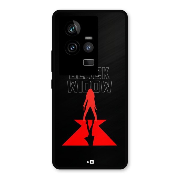 Black Widow Metal Back Case for iQOO 11 5G