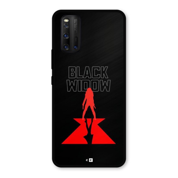 Black Widow Metal Back Case for iQOO 3