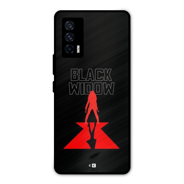 Black Widow Metal Back Case for iQOO 7 5G