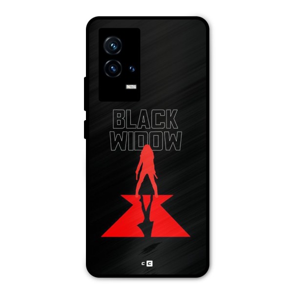 Black Widow Metal Back Case for iQOO 9 5G