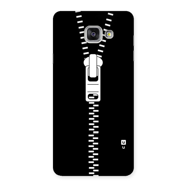 Black Zipper Back Case for Galaxy A7 2016