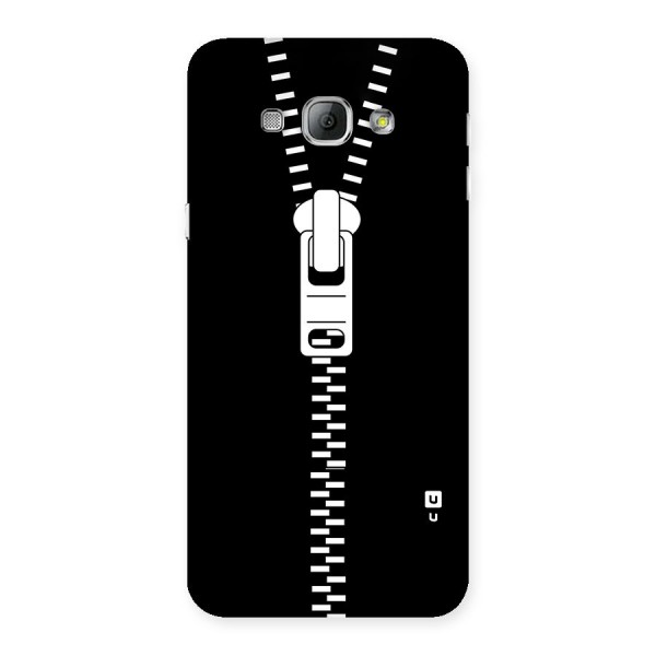 Black Zipper Back Case for Galaxy A8