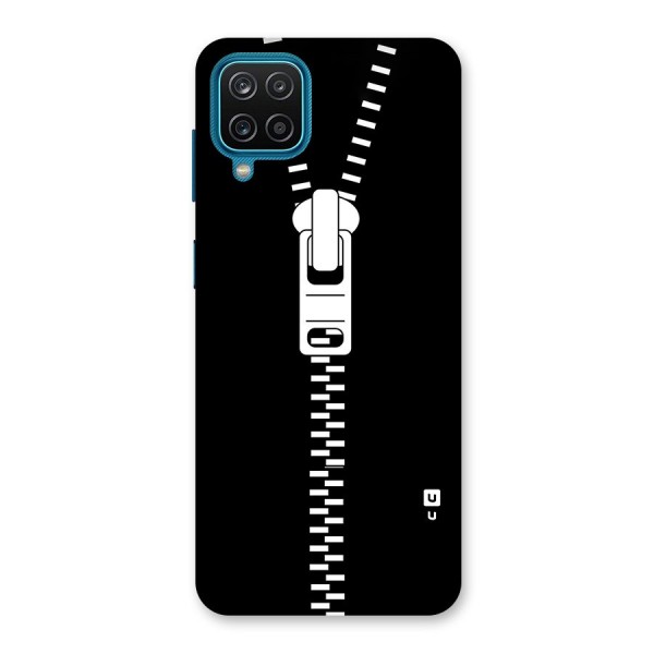 Black Zipper Back Case for Galaxy F12