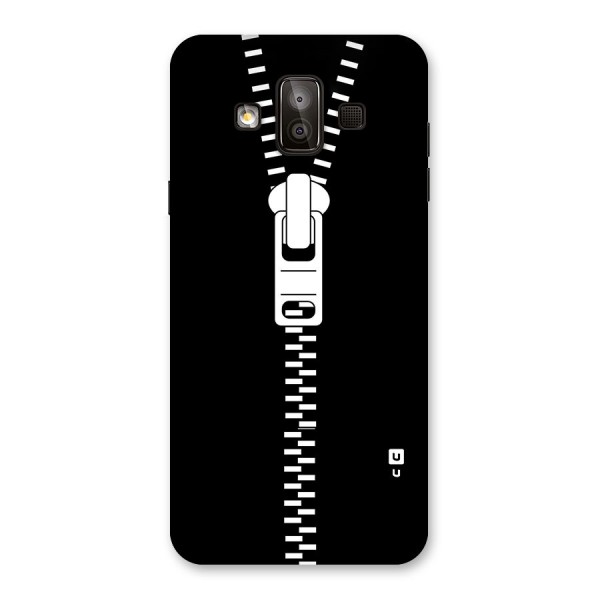 Black Zipper Back Case for Galaxy J7 Duo