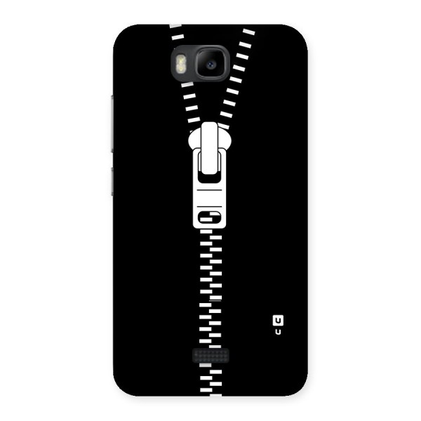 Black Zipper Back Case for Honor Bee