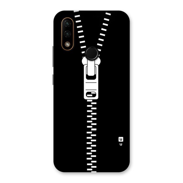 Black Zipper Back Case for Lenovo A6 Note