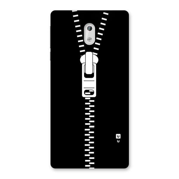 Black Zipper Back Case for Nokia 3