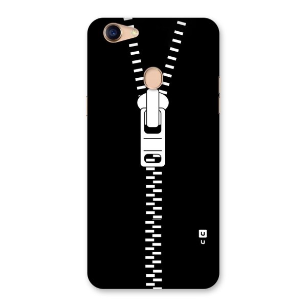 Black Zipper Back Case for Oppo F5