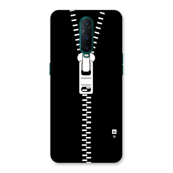 Black Zipper Back Case for Oppo R17 Pro